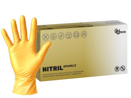 nitril SPARKLE gold