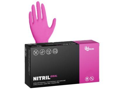 Nitril IDEAL tmavě růžové INT