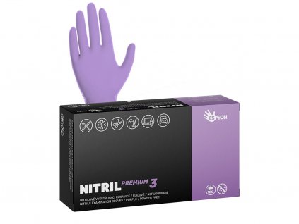 Nitril PREMIUM 3 fialové