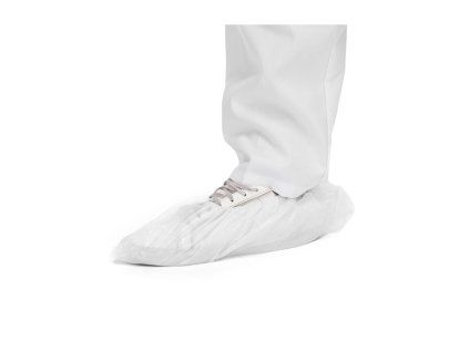 disposable plastic shoe covers pe g80 white 100 units