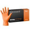 Nitrilové rukavice NITRIL EXTRA STRONG3  100 ks, nepudrované, oranžové, 5.4 g