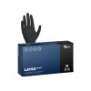 Latexové rukavice LATEX BLACK 100 ks, nepudrované, černé, 5.8 g