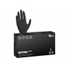 Nitrilové rukavice NITRIL IDEAL 100 ks, nepudrované, černé, 3.5 g