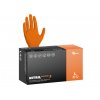 Nitrilové rukavice NITRIL DIAMOND3  100 ks, nepudrované, oranžové, 8.0 g