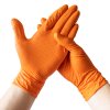 Nitrilové rukavice NITRIL DIAMOND3  100 ks, nepudrované, oranžové, 8.0 g