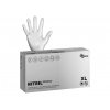 Nitrilové rukavice NITRIL SPARKLE  100 ks, nepudrované, perleťově stříbrné, 4.0 g