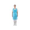 Zástěra přední PE, 120 x 70 cm, 30 mi, 100 ks, modrá