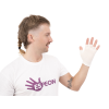 Vložky do rukavic z bambusového vlákna  PEDICE HandyBoo, 1 pár, bílé