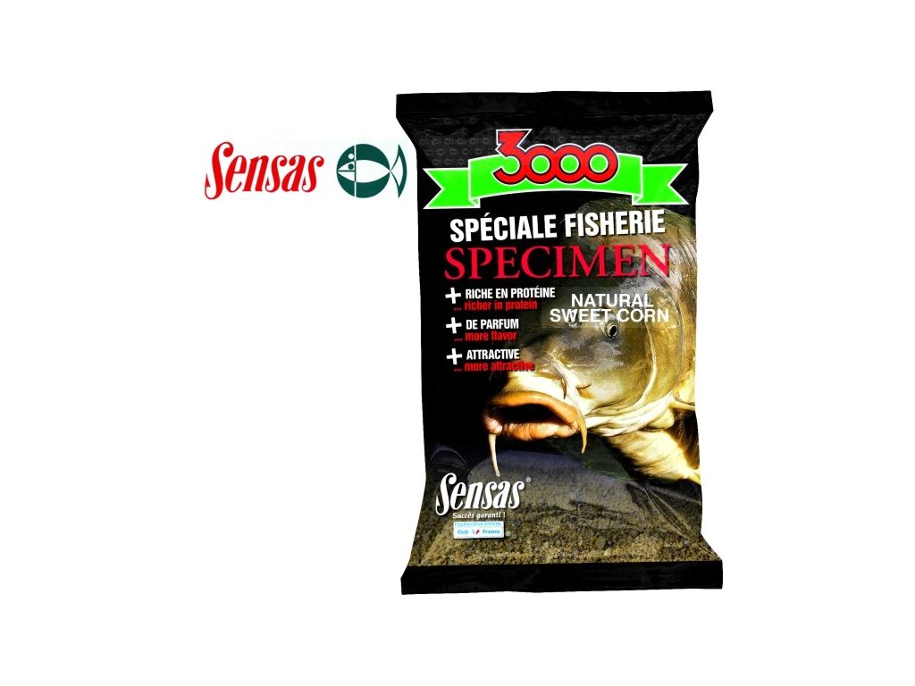 Vnadící směs Sensas 3000 Specimen Fishmeal (rybí moučka) - balení 1,0kg
