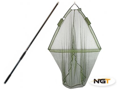 Kaprový podběrák NGT s plováky - ramena 100 x 100cm - jednodílná tyč