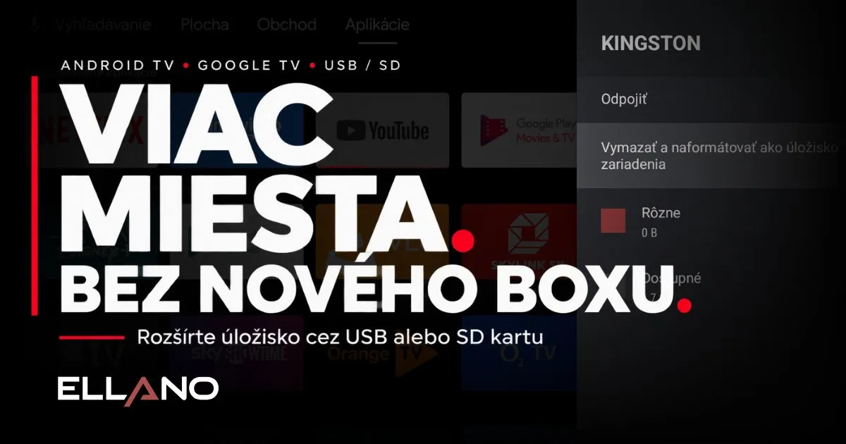 Ako rozšíriť úložisko Android TV boxu pomocou USB alebo SD karty