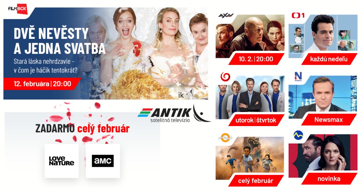 Februárové filmové a seriálové tipy v ANTIK Telecom