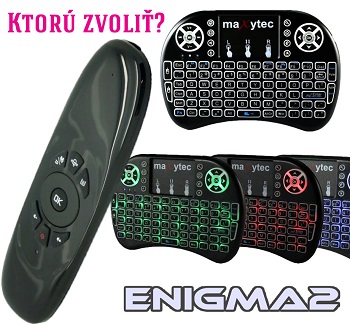 Test ovládačov s airmouse a touchpadom v Enigma 2
