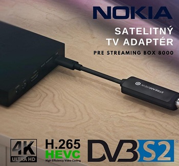 Nokia TV adaptér - DVB-S2 satelitný USB tuner pre Nokia Streaming Box 8000
