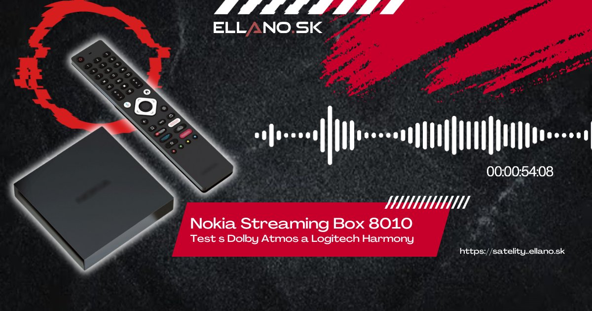 Nokia Streaming box 8010: Spolehlivé streamování Dolby Atmos a spolupráce s Logitech Harmony