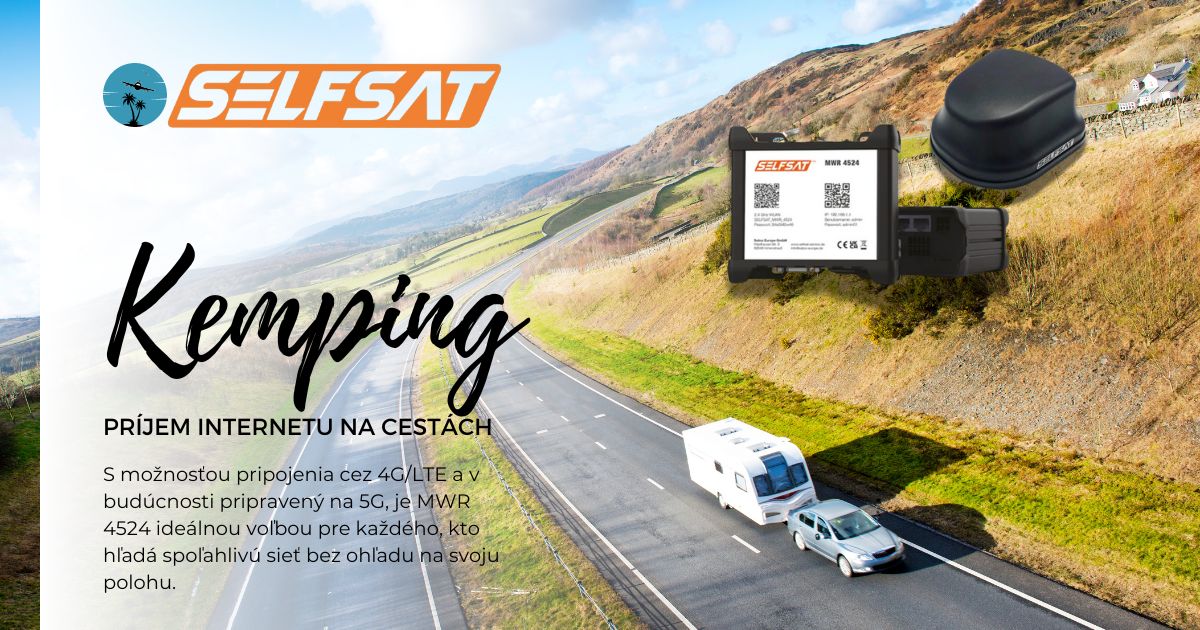 4G router SELFSAT MWR 4524: Výkonný a spoľahlivý internet na cestách