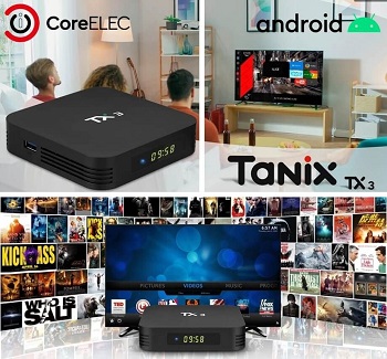 Tanix TX3 s 4GB RAM a podporou CoreElec