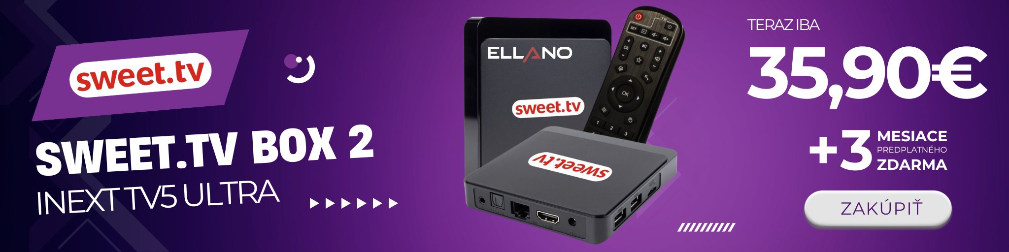 Sweet.TV box za neuveriteľnú cenu