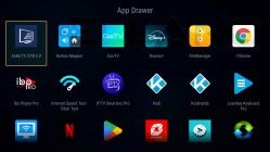 GigaBlue UHD X2 Pro 4K App Drawer pre aplikácie 