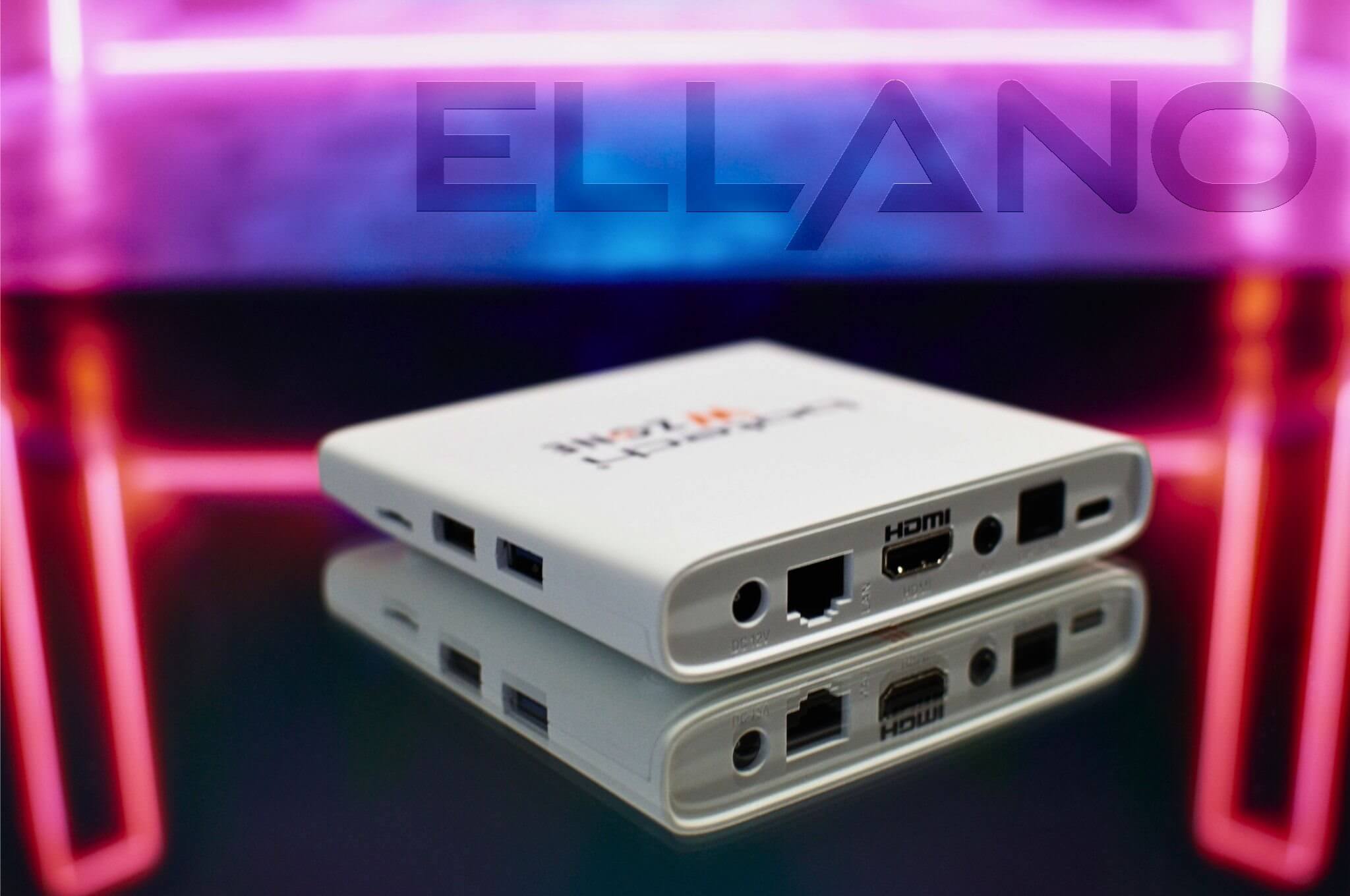 Botech WZONE 4K BÍLÝ Android TV 12 BOX pohled na konektorovou výbavu