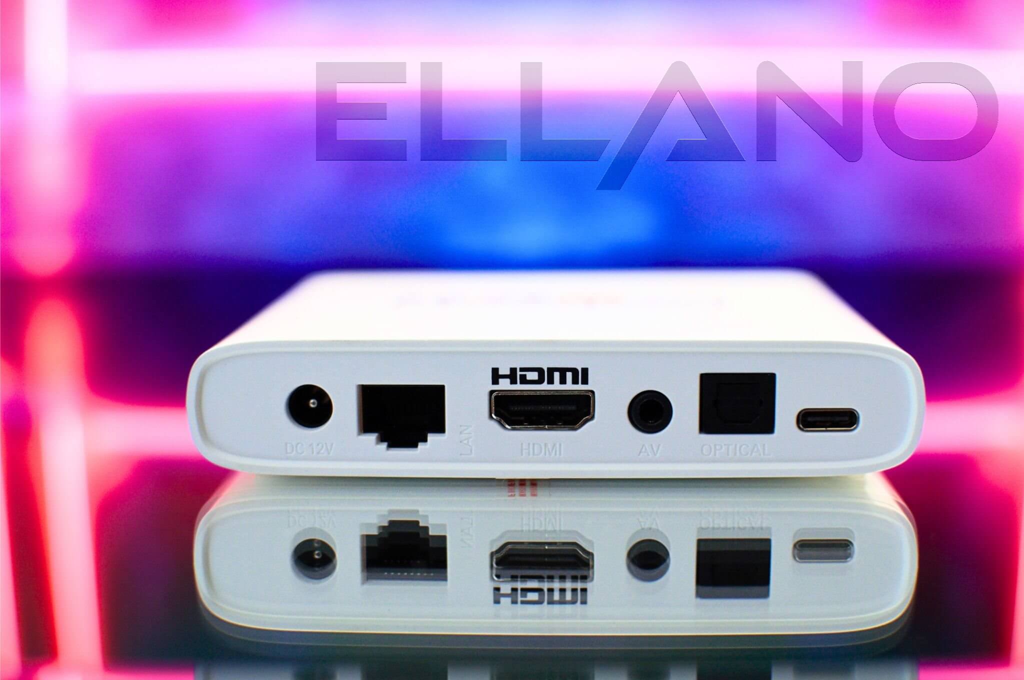 Botech WZONE 4K BÍLÝ Android TV 12 BOX zadní panel