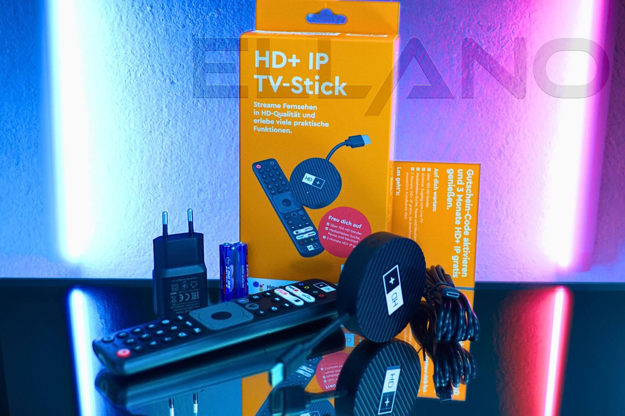 HD+ IP TV Stick 4K obsah balení