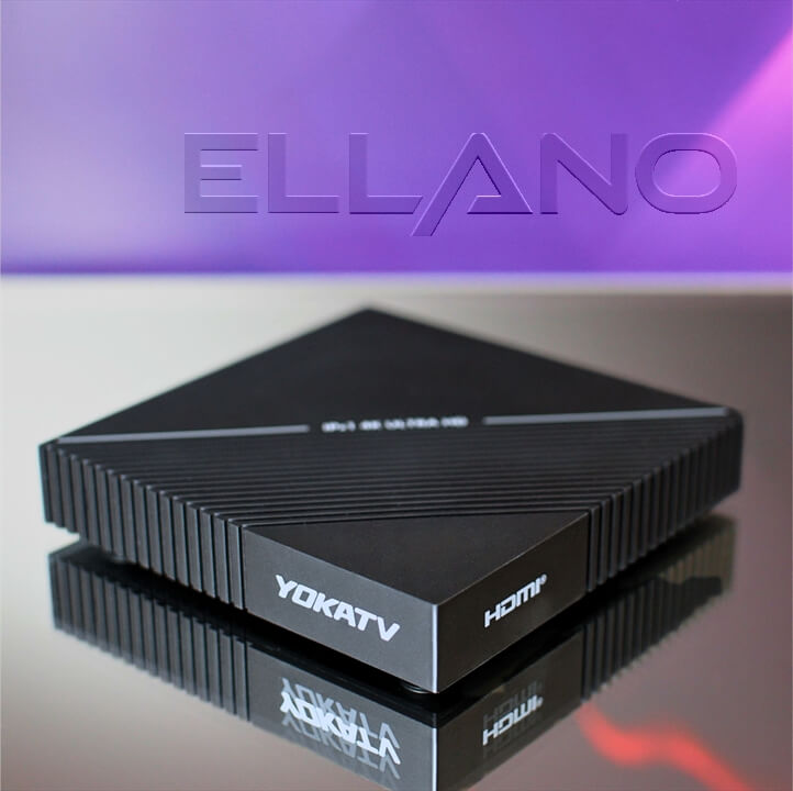 YokaTV IPx1 4K Android box s IPTV, Bluetooth a HDR