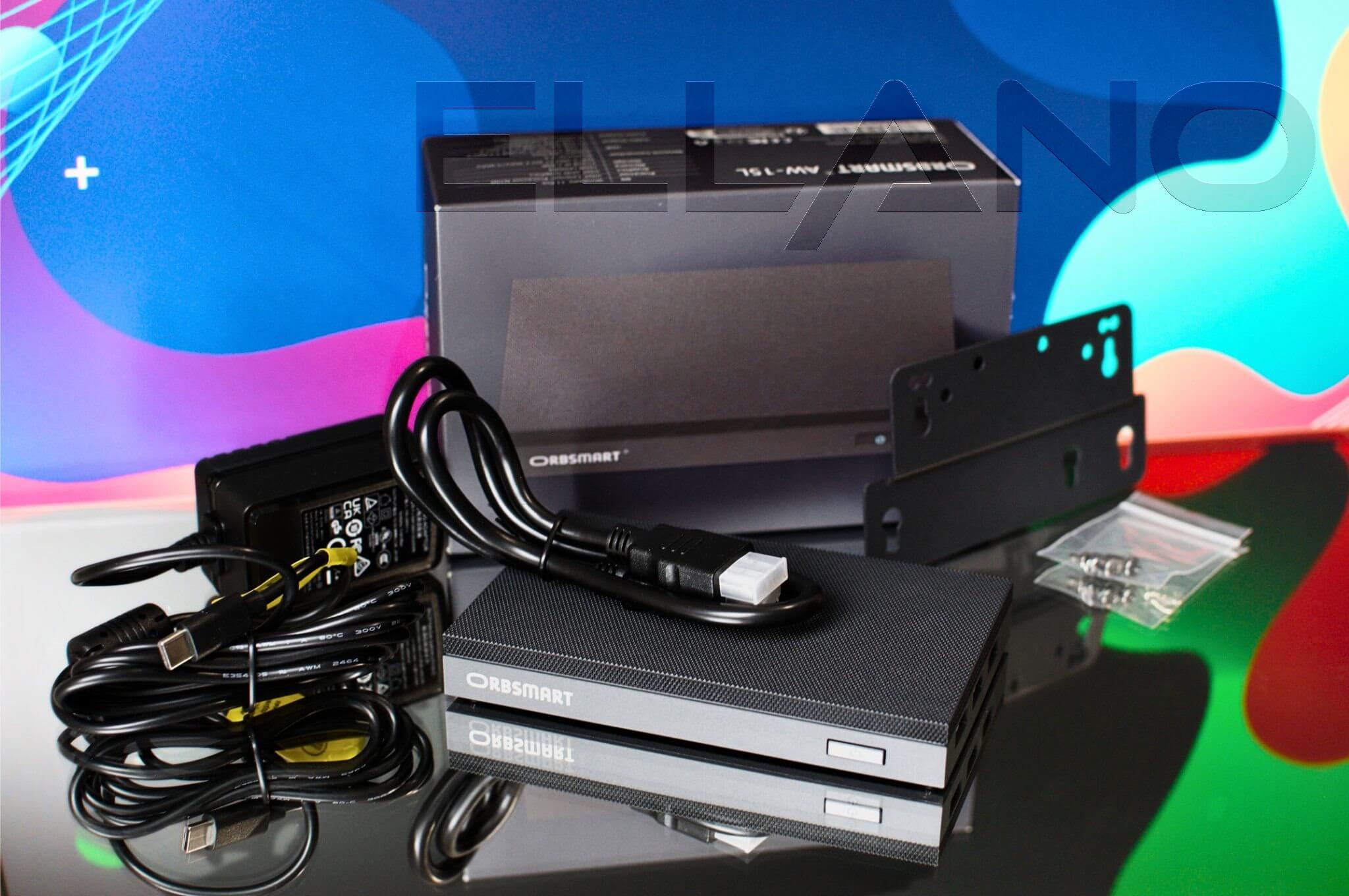 Orbsmart AW-15L mini PC Intel N100, 16GB RAM, 512GB SSD, Windows 11 Pro obsah balení