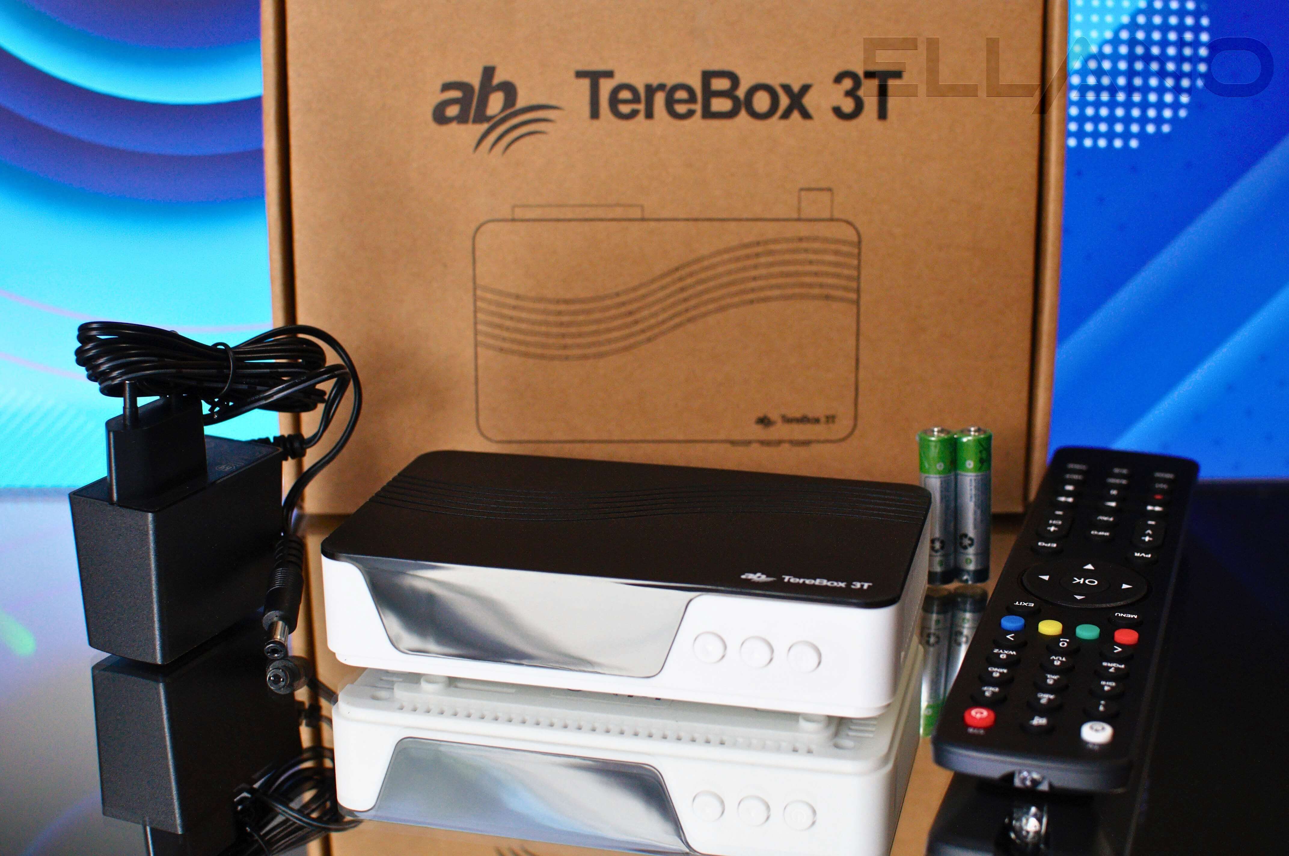 AB Terebox 3T DVB-T2/C set-top box obsah balení
