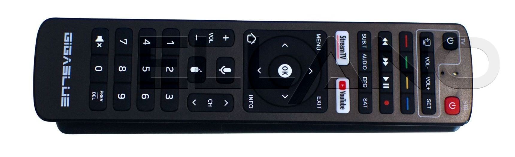 GigaBlue UHD X1 PRO 4K dálkové ovládání