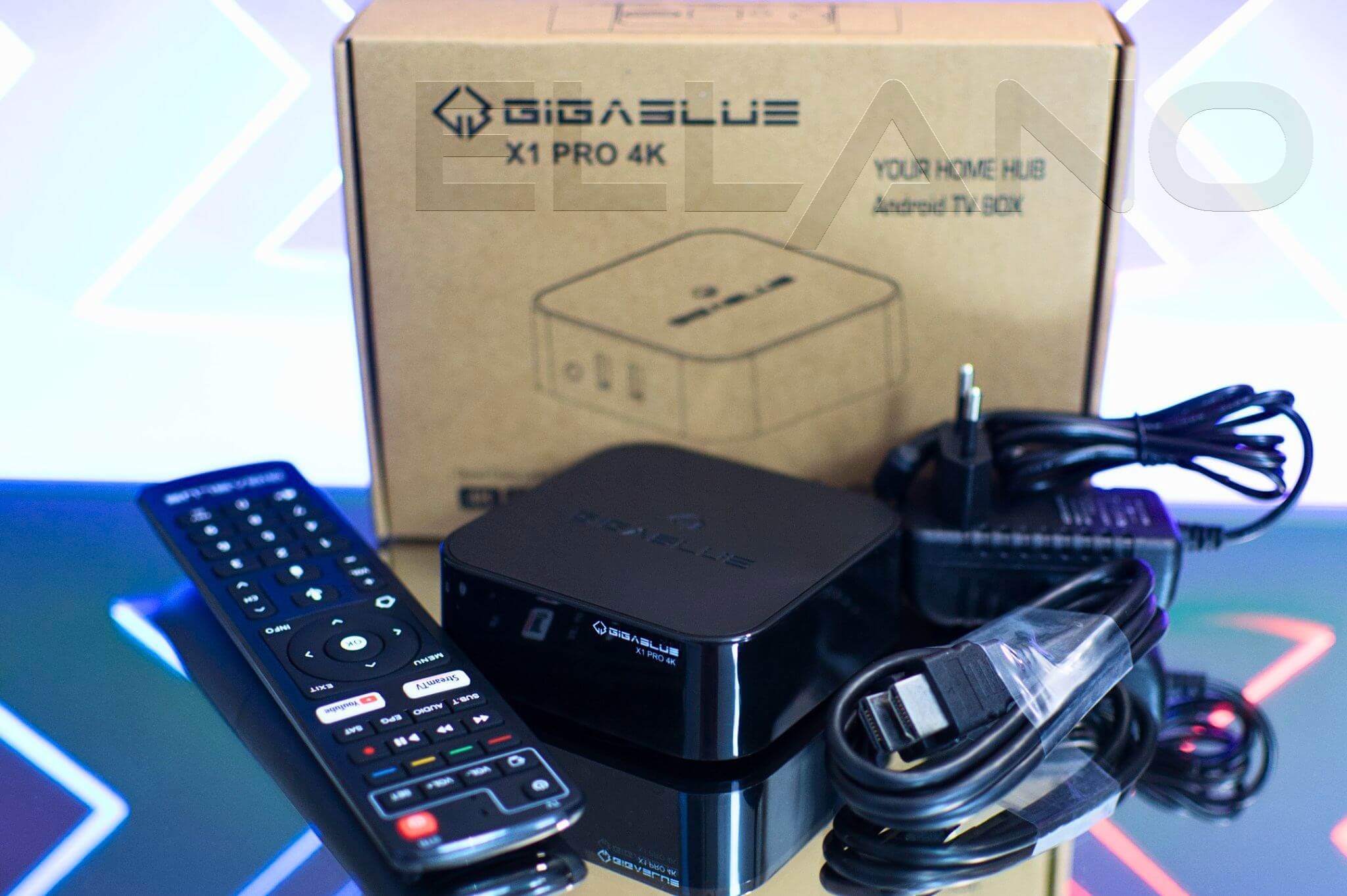 GigaBlue UHD X1 PRO 4K což je v balení