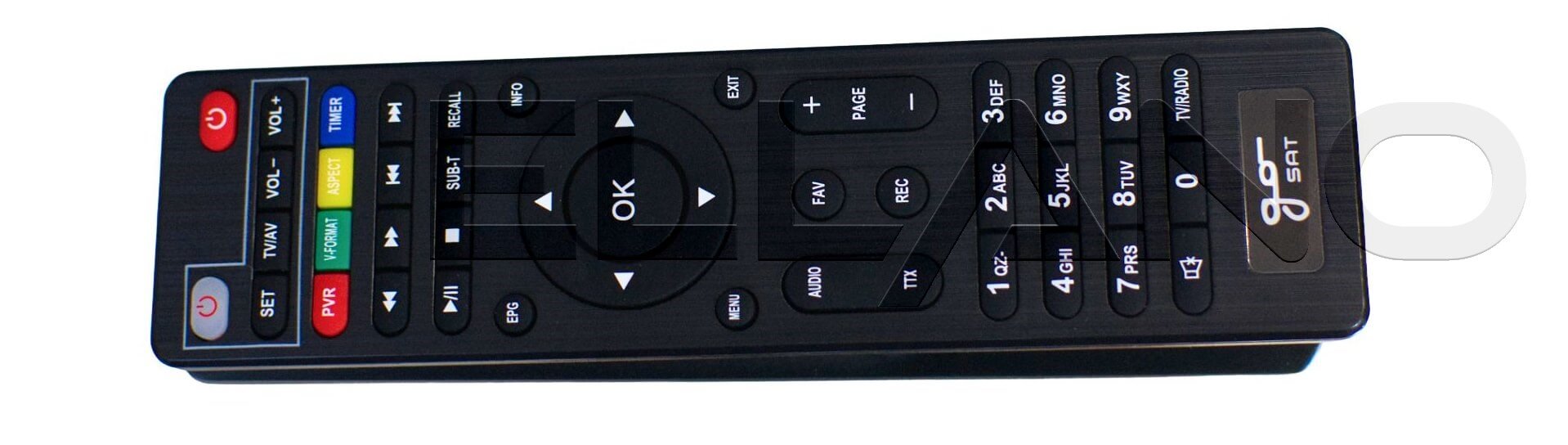 GoSAT GS240ET2 DVB-T2 dálkový ovladač