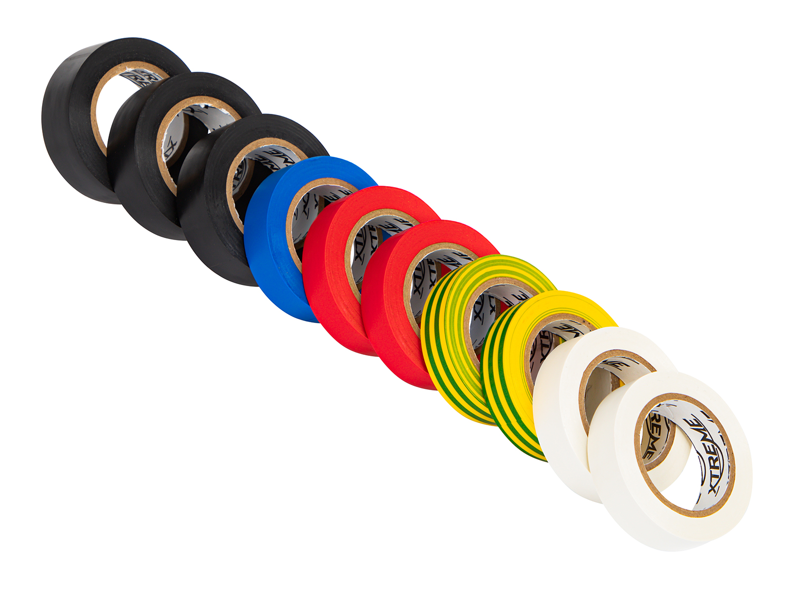 PVC izolačná páska 15 mm x 10 m, mix farieb, sada 10 ks – Hlavné vlastnosti