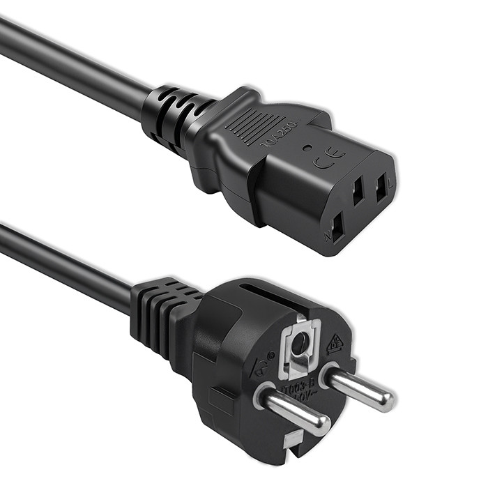 Qoltec napájecí kabel SCHUKO CEE 7 7 na IEC C13, 1,5 m, 3 x 0,75 mm² – Hlavní vlastnosti