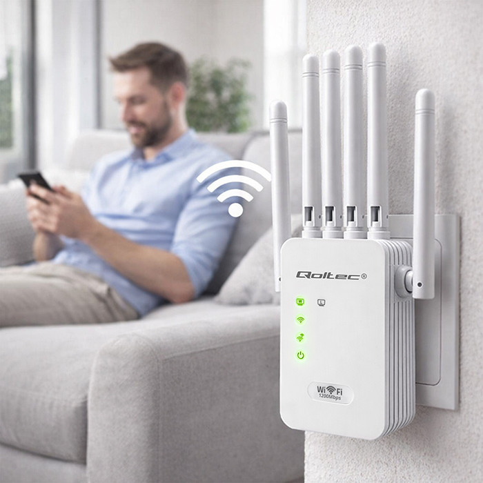 Qoltec N300 WiFi zesilovač, repeater, přístupový bod, 6 antén, 2x RJ45 – Pro koho je Qoltec N300 vhodný?