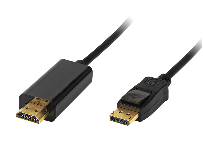 DisplayPort HDMI kabel 1,8 m, pozlacené konektory – Hlavní vlastnosti