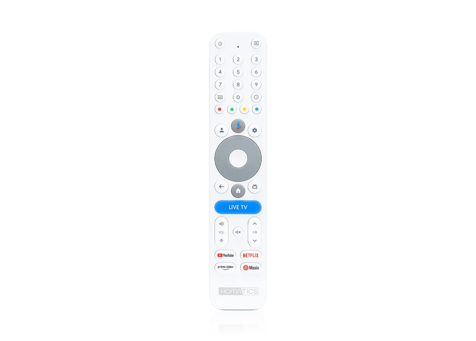 Bluetooth dálkové ovládání Homatics BIG V2 - bílé - Hlavní vlastnosti