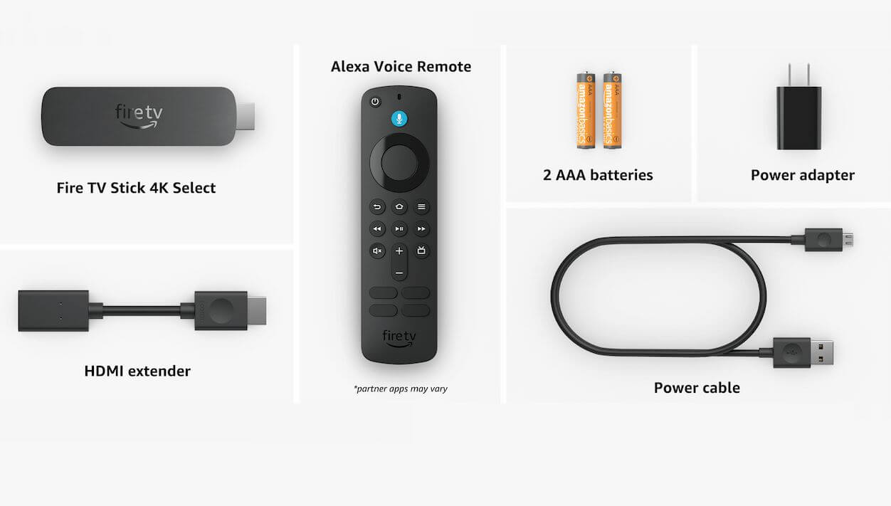 Amazon Fire TV Stick 4K Select 2025, 8 GB, Wi Fi 5, Alexa – obsah balenia