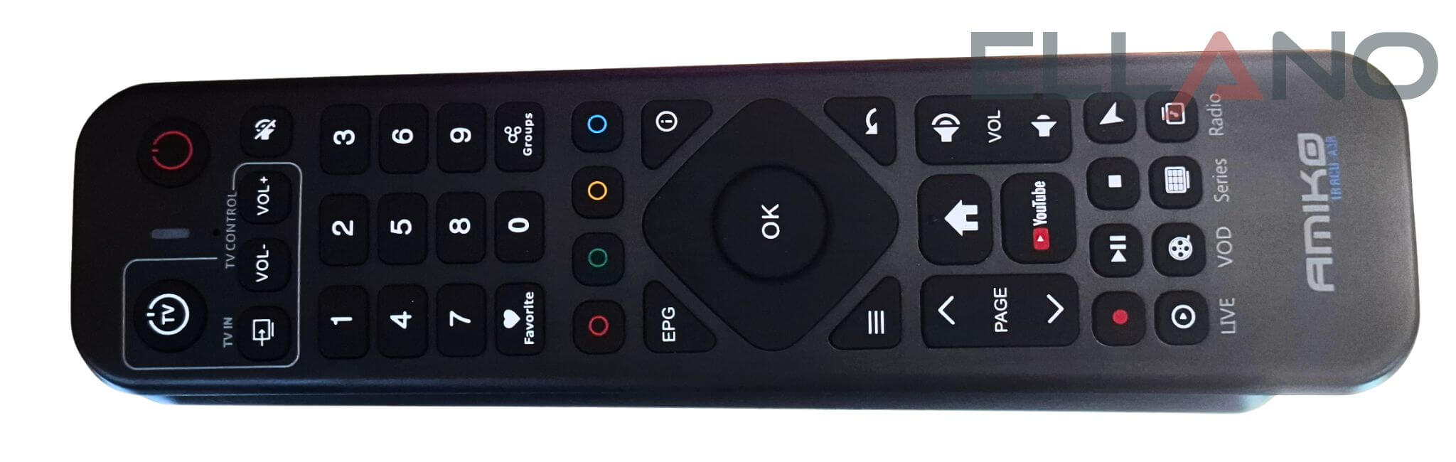 Amiko A14 Green 4K Android 14 IPTV box s MyTV3 2GB/16GB dálkový ovladač