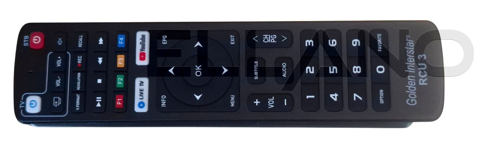 Golden Interstar Beta X EVO 4K IPTV přehrávač, Linux, WiFi 5 GHz dálkový ovladač