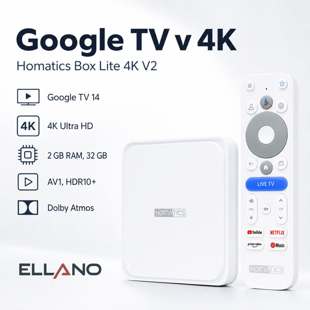 Homatics Box Lite 4K V2 Google TV 14, 32 GB Flash – Pro koho je produkt ideální