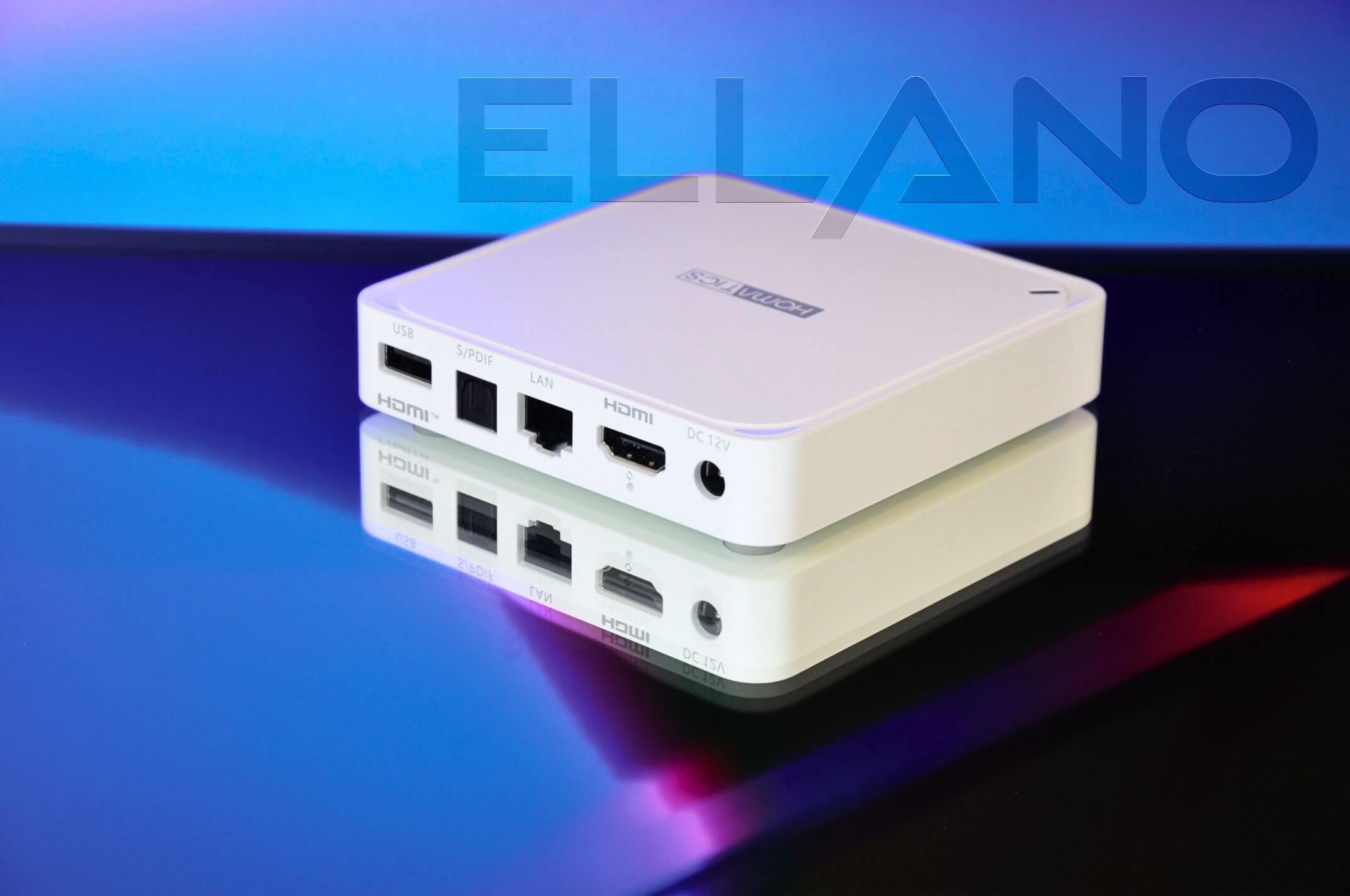 Homatics Box Lite 4K V2 Google TV 14, 32 GB Flash – Konektory pro TV a externí audio