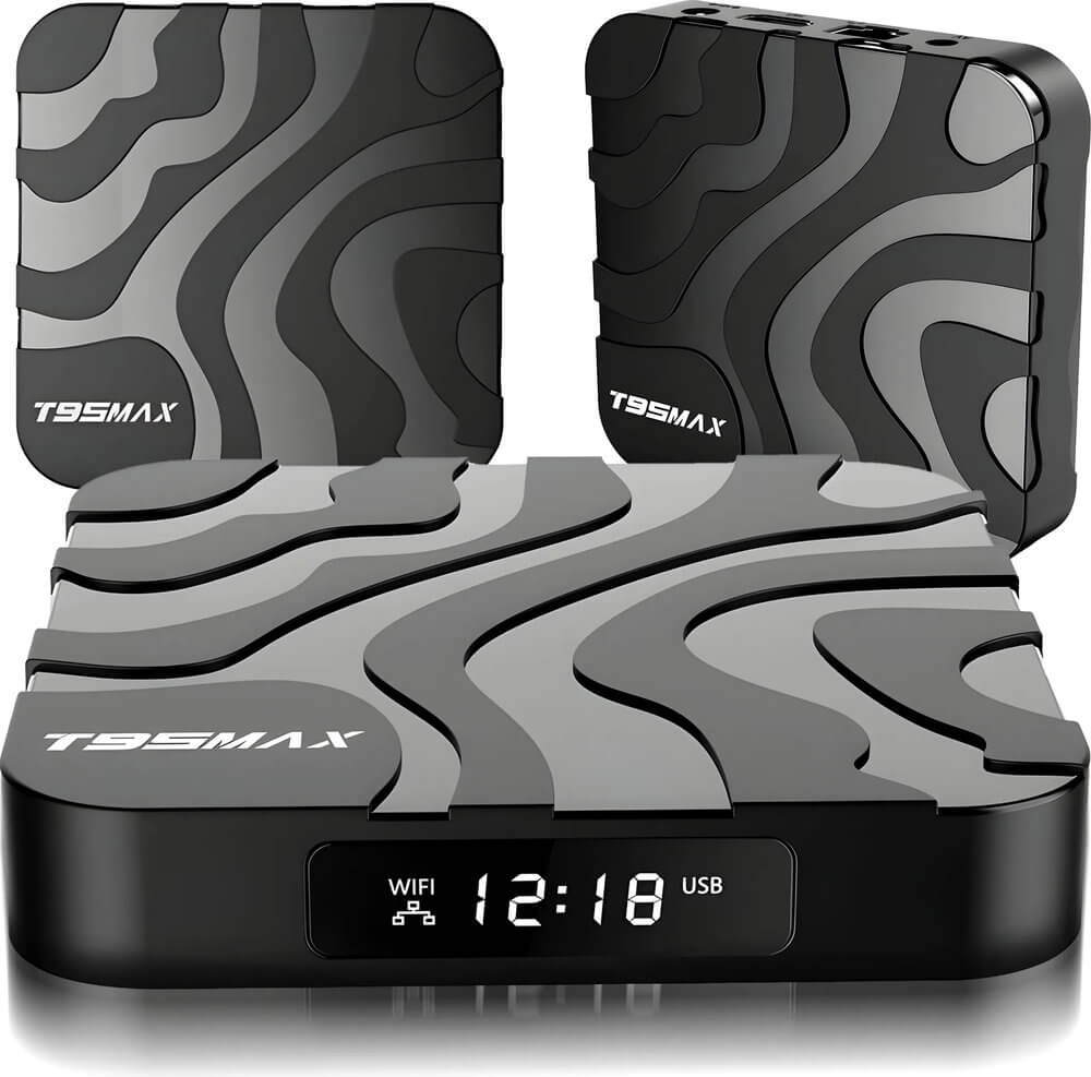 T95MAX Android TV Box, Android 12, 2 GB RAM, 16 GB, 4K HDR, Dual WiFi - časť popisu