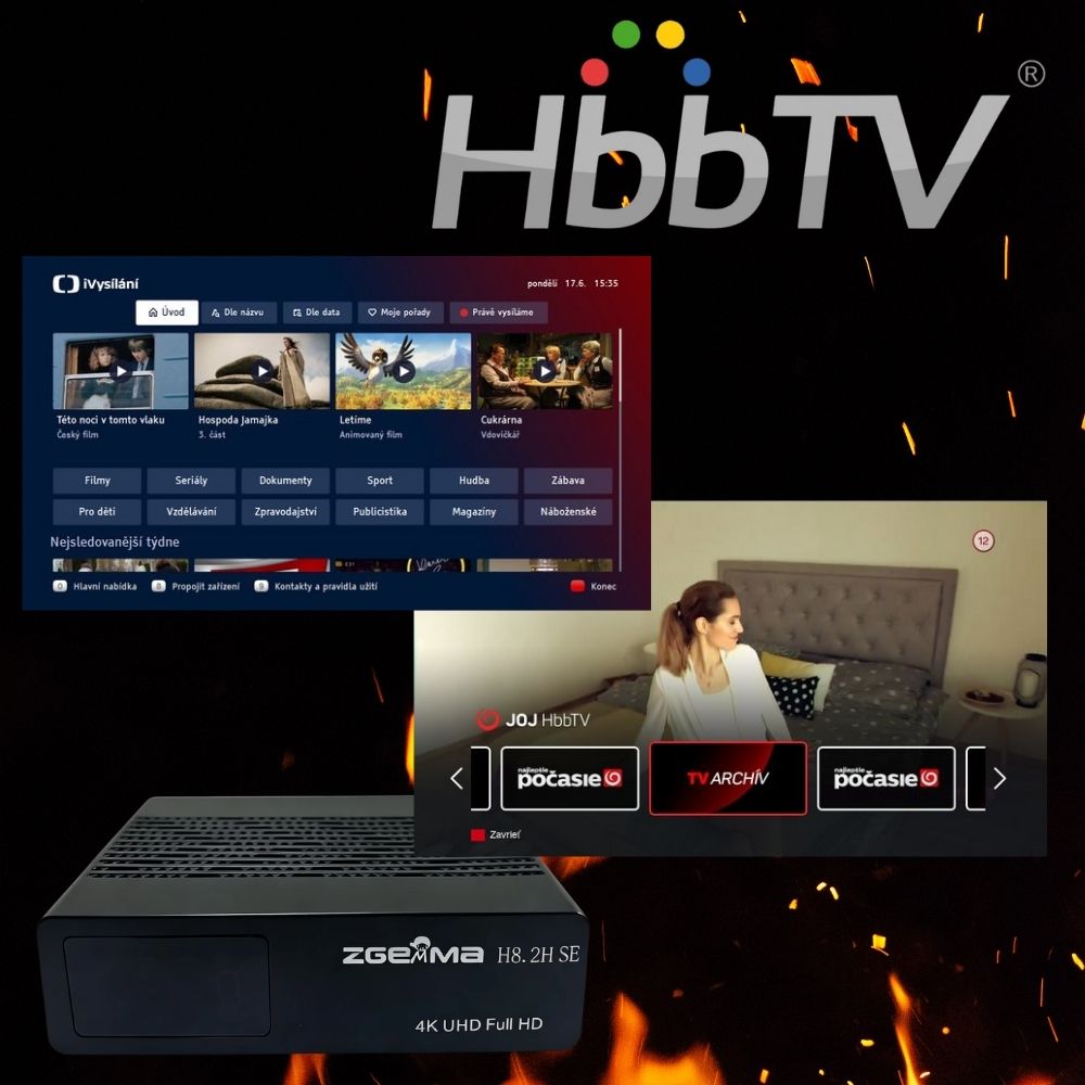 Zgemma H8.2H SE 4K UHD Enigma2 DVB-S2X/T2/C Wi-Fi – HbbTV pre slovenské a české stanice