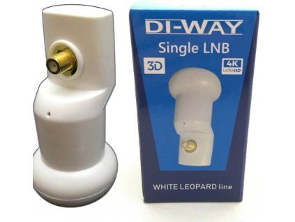 DI-WAY LNB SINGLE 0.1 DB, BÍLÁ LEOPARDÍ LINIE