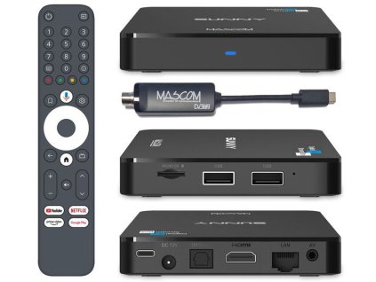 mascom sunny t android tv 12 4k dvb t2 stb 8911