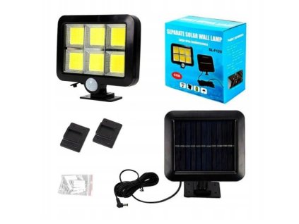Solárna lampa SL-F120 120 LED s pohybovým a súmrakovým senzorom