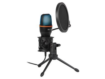 Studiový mikrofon s BLOW LED stativem