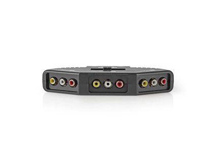 Switch 3x Cinch NEDIS VSWI2403BK