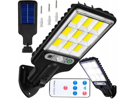 Solárna lampa JX-616E so 108 LED COB s pohybovým a súmrakovým senzorom